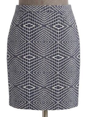 Halogen Geometric Print Skirt Women Size 10